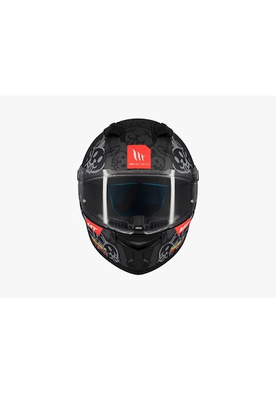 Mt Stinger 2 Ram F1 Parlak Kapalı Kask Siyah - Gri