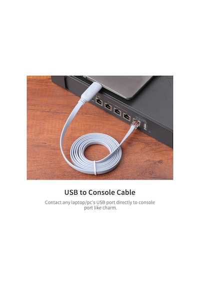 Se-7015 Konsol Kablosu, Cisco Konsol Kablosu, Ch340 Çipli Usb Konsol Kablosu Uyumlu 1,8 Metre