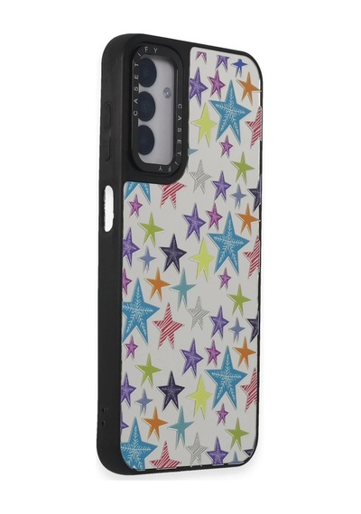 Mey İthalat Samsung Uyumlu Galaxy M14 5g Kılıf Mirror Desenli Kapak - Mirror - 18 Açık Gri