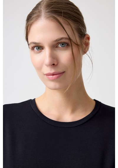 Los Ojos X Melodi Siyah Oversize Geniş Kalıp Tişört Boyfriend T-shirt Siyah Siyah