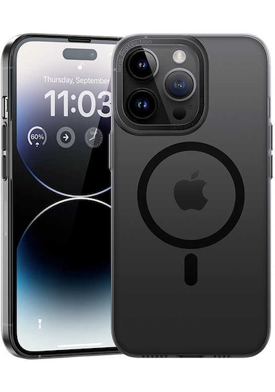 Benks Apple Uyumlu iPhone 14 Pro Kılıf Sararmayan Wireless Şarj Destekli Benks Magnetik Haze Kapak ZORE-273704