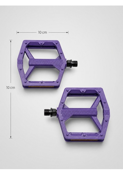 Heugers Drox Mx555 Kompozit Platform Pedal 111x106mm - Mor