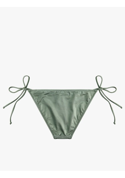 Koton Yanları İpli Üçgen Bikini Altı Haki 6sak00018mm