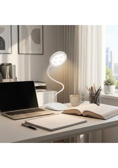 Şarjlı Led Masa Lambası - 3 Kademe Dokunmatik Parlaklık Ayarı .