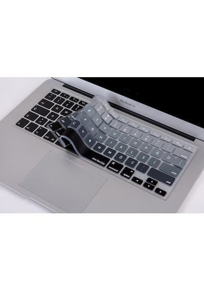 Apple Uyumlu MacBook Air Pro Klavye Koruyucu Us To Tr Ombre Eski Usb Li Model 2008/2017 Yılı İle Uyumlu Lacivert Mavi