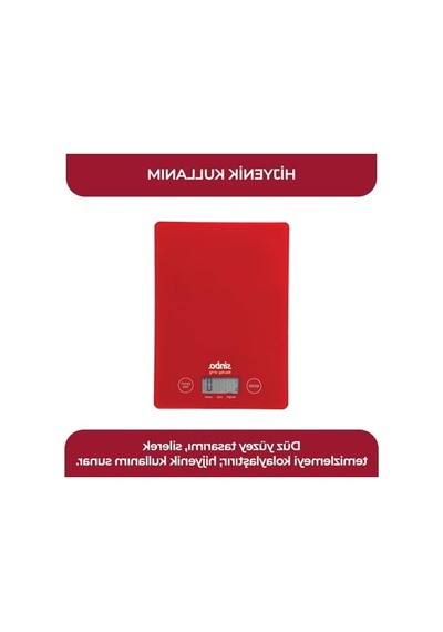 Dijital Hassas Mutfak Tartısı - Led Göstergeli, Cam Gövdeli