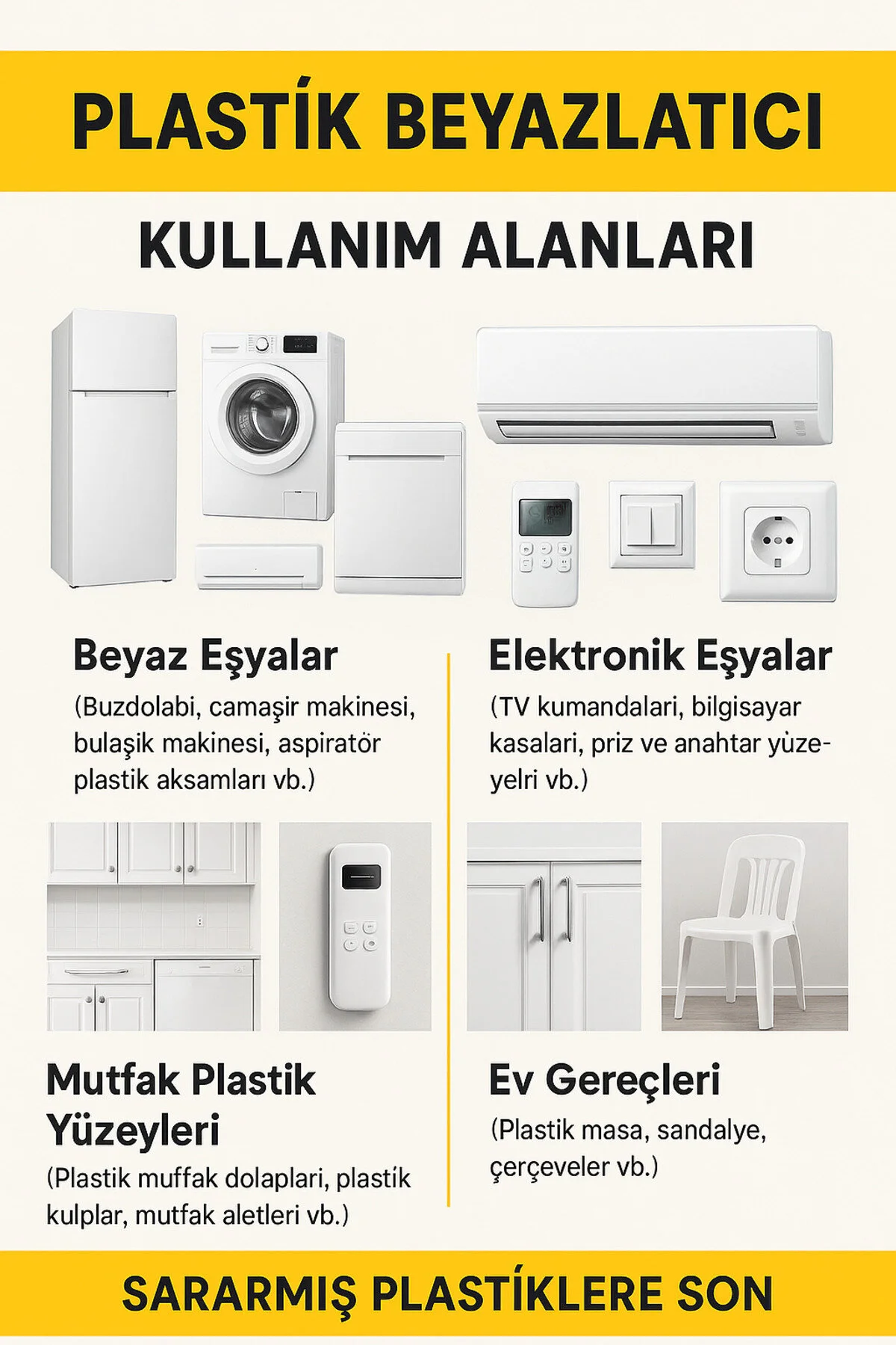 Plastik Beyazlatıcı Jel - Sararmış Plastiklere Son Plastik Beyazlatıcı Jel - Sararmış Plastiklere Son