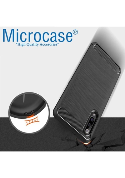 Xiaomi Mi 9 Brushed Silikon Kilif + Cam (Seçin) 332693560 - Seçenek / Cam Koruma-Tempered Glass Istemiyorum