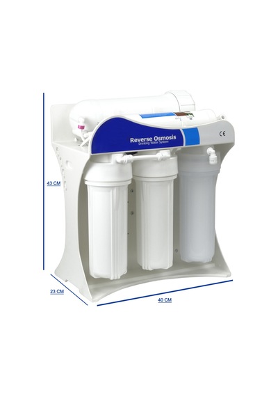 300 Gpd 1 Ton Kapasiteli 10" Filtreli Reverse Osmosis Su Arıtma Cihazı