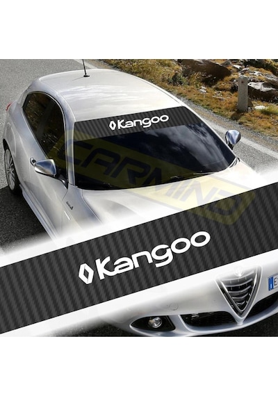 Renault Kangoo Karbon Ön Cam Oto Sticker