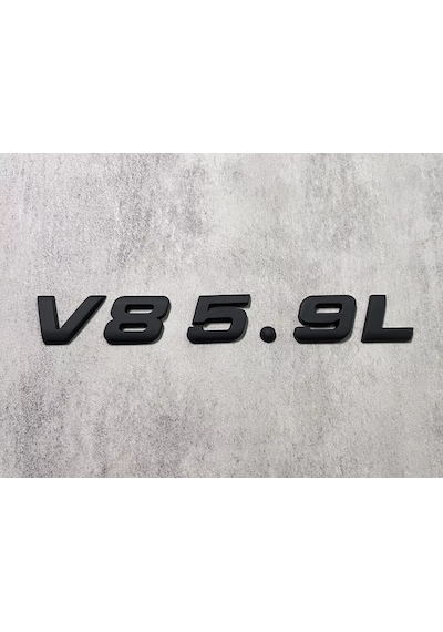 V8 5.9 L Piano Black Bagaj Yazısı Mercedes Glc