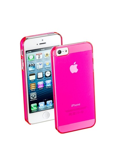 Cellular Line Apple Uyumlu iPhone Se/5s/5 İle Cool Fluo Şeffaf Sert Kılıf Pembe Coolıphone5p Out