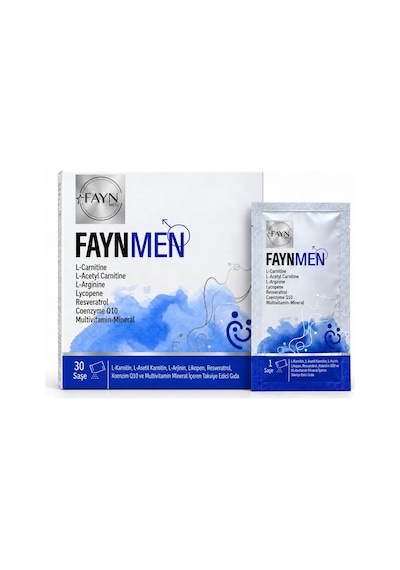 FAYNMEN L-Karnitin, L-Arjinin, Koenzim Q10 ve Multivitamin 30 Saşe Takviye Edici Gıda