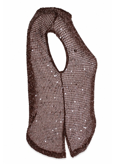 Trender 11071 Kahverengi Kadın Bluz 27kln2000072