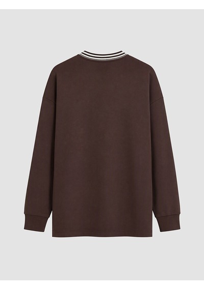Lcw Everyday Kahverengi Oversize Soft Touch Kadın Sweatshirt Tunik