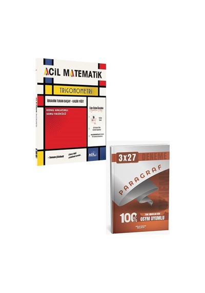 Acil 2027 Acil Matematik Trigonometri+anla Kazan Paragraf Deneme