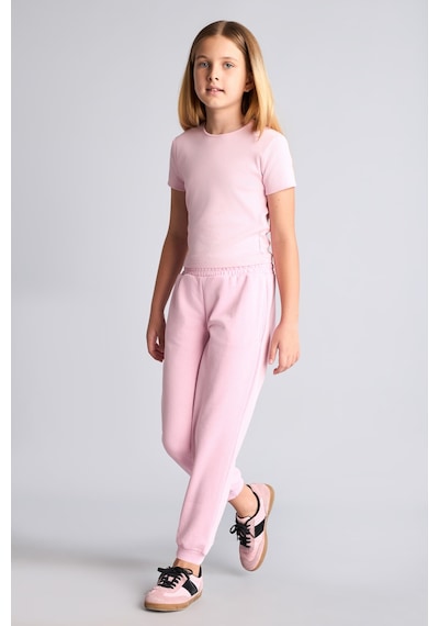 Defacto Esnek Belli Jogger Eşofman Altı Kız Çocuk Y1226a626aupn693 Pembe-pn693