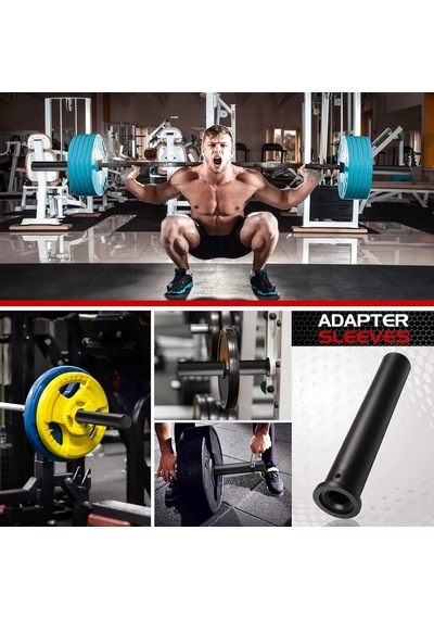 Olimpik Adaptör Kılıfı - 2,54 Cm Standart Ağırlık Plakası Direklerini 5,08 Cm Olimpik Ağırlık Plakası Direkl