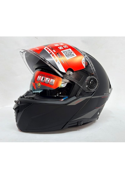 Mt Atom 2 Sv A1 İç Güneş Vizörlü Çene Açılır Kask Mat Siyah