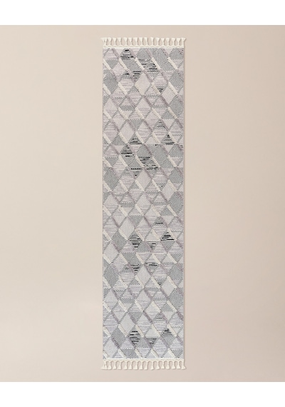 Madame Coco Coleus Halı - Gri - 80x300 Cm 8684427022481 Gri