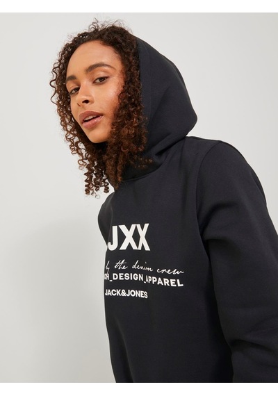 Jjxx Kapüşonlu Rahat Kesim Siyah Kadın Sweatshirt 12250183 001