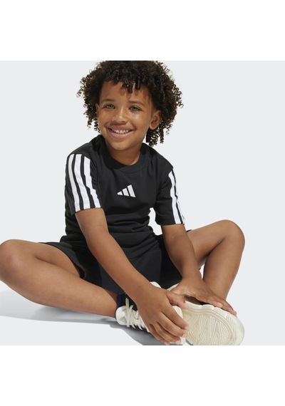 Adidas Je0317 Lk 3s Tee 160 Çocuk Tişört Siyah