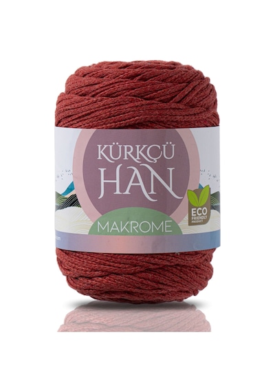 Kürkçü Han Makrome Premium Örgü İpi Kiremit 3 MM 200 G 130 M