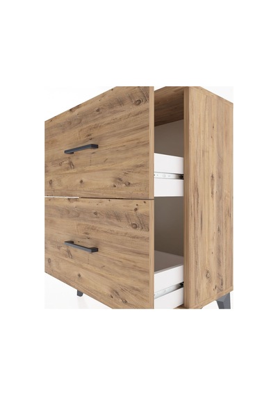 Arges Komodin 2 Çekmeceli 60x30x80 Çam-çam Atlas Çam