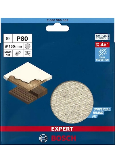 Bosch M480 150 Mm 80 Kum Elek Telli Ağ Zımpara 2608900689