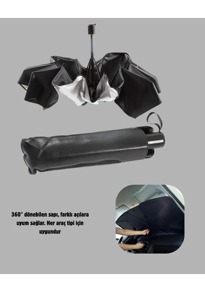 Maksimum Uv Koruma Sağlayan Ön Cam Güneşliği - Kalın Kumaş Ve Cam Elyaf İskelet