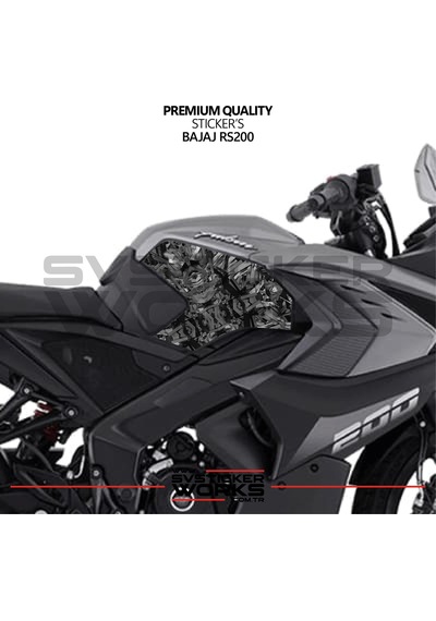 Bajaj Rs200 Forged Kaplama Etiket Sticker Modeli Depo Yan Sağ Sol