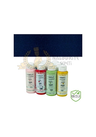 Permolit Multi-Surface Akrilik Hobi Boyası Koyu Mavi 120 Ml.