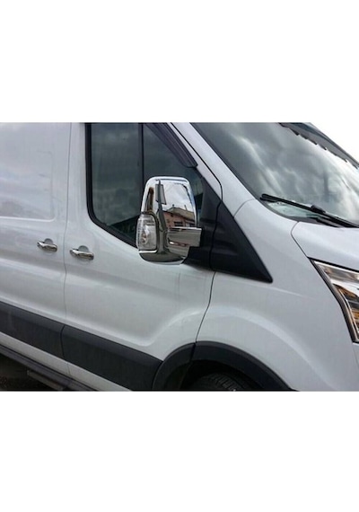 Ford Transit Uyumlu Ayna Kapağı 2 Parça 2014-2018 Paslanmaz Krom