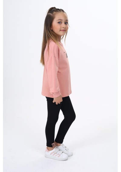 Toontoy Kids Toontoy Kız Çocuk Beauty Baskılı Taytlı Takım Koyu Pudra Toontoy Kids Toontoy Kız Çocuk Beauty Baskılı Taytlı Takım Koyu Pudra