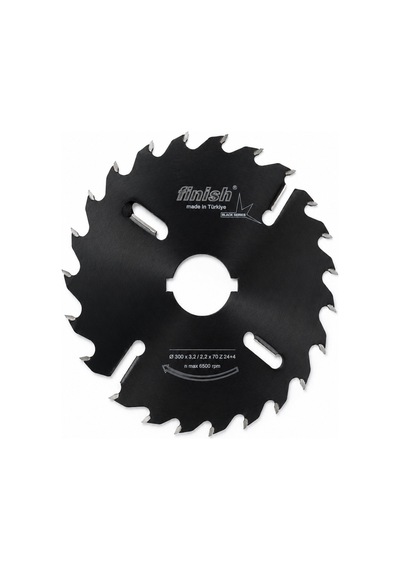 Finish Çoklu Dilme Ahşap Kesim Testeresi 300x3,2x70 Diş 24+4 Black Series