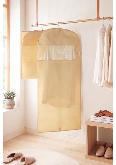 Ocean Home Textile Bej Balıksırtı Elbise Kılıfı 60 X 135 Cm
