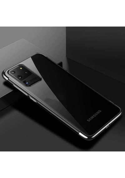 Galaxy S20 Ultra Köseleri Renkli Kamera Korumali Seffaf Kilif 417267120