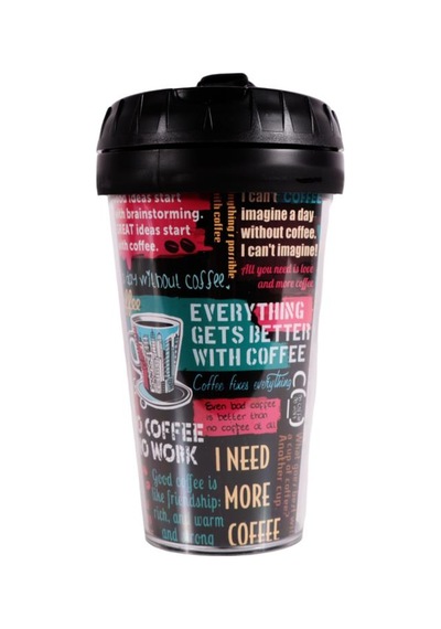 Herevin 161449-806 Kulplu Coffee Mug 500 Ml Siyah
