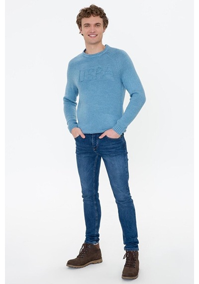 U.S. Polo Assn. Erkek Slim Fit Kazak Çok Renkli