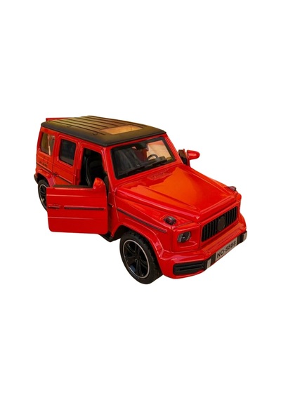 1:32 Metal Çek Bırak Mercedes G65 Kırmızı Sesli Ve Işıklı Kapıları Açılan Oyuncak Arazi Aracı