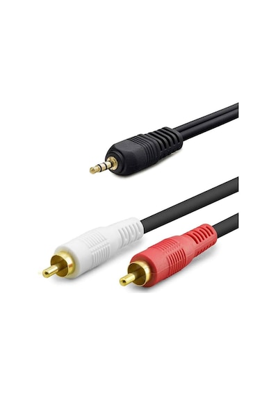 3.5 Mm To 2rca Kablo 2lıne Gold 10m Siyah Hdx1061 Evimdeyokyok 90363386