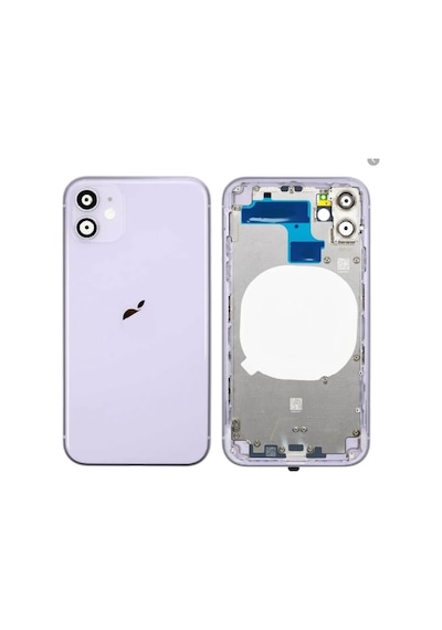 Iphone 11 Boş Kasa + Kapak Mor