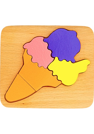 Woodnjoy Dondurma Üç Boyutlu Ahşap Puzzle