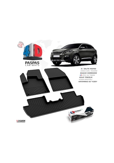 Peugeot 3008 Gt-Line 4D Havuzlu Paspas 2016 Ve Üzeri