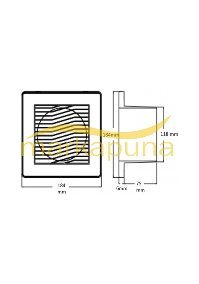 Dündar L-12 Ev ve Tuvalet Tipi 12 cm Plastik Fan