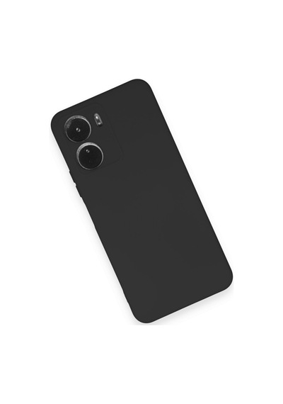 Vivo Y16 Uyumlu Kılıf Nano İçi Kadife Silikon - Siyah