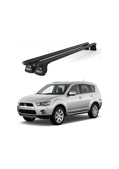 Trio-ıı Mitsubishi Outlander 2012 Ve Sonrası Uyumlu Siyah Kilitli Ara Atkı 135cm Port Bagaj Tavan Barı