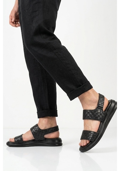 Pierre Cardin Siyah Lastikli Hafif Erkek Günlük Sandalet Pc-7334 M