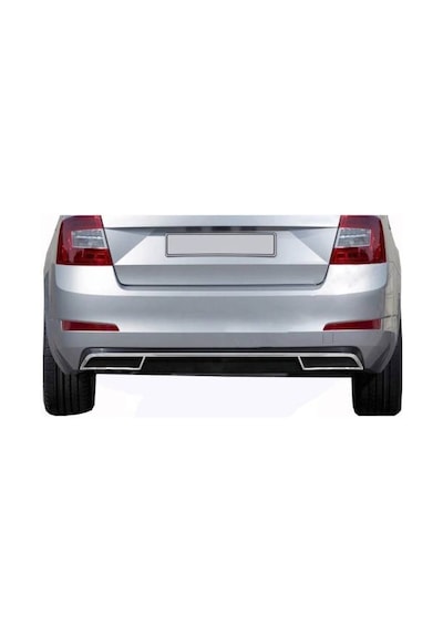 Skoda Octavia A7 Krom Difüzör Set 3 Parça 2013-2017