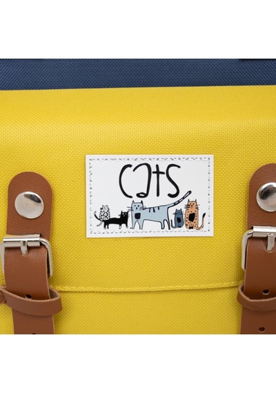 Biggdesign Cats Usb Girişli Okul Çantası - Sarı